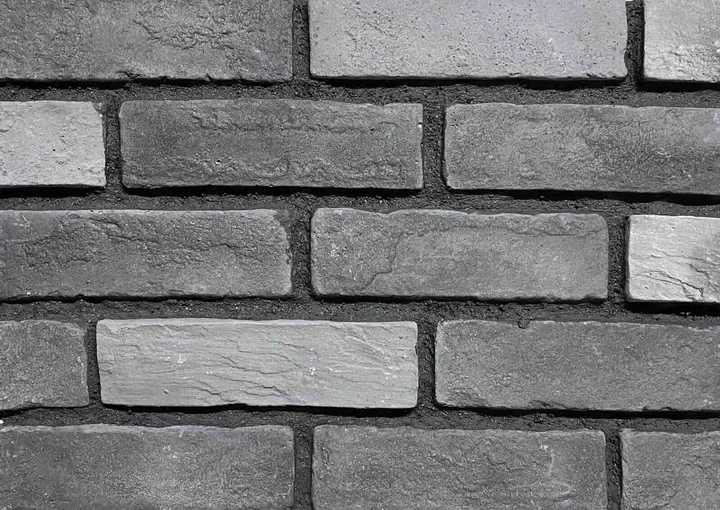 BRS03 kodlu açık gri ve füme tonlu kültür tuğlası gerçek ürün fotoğrafı